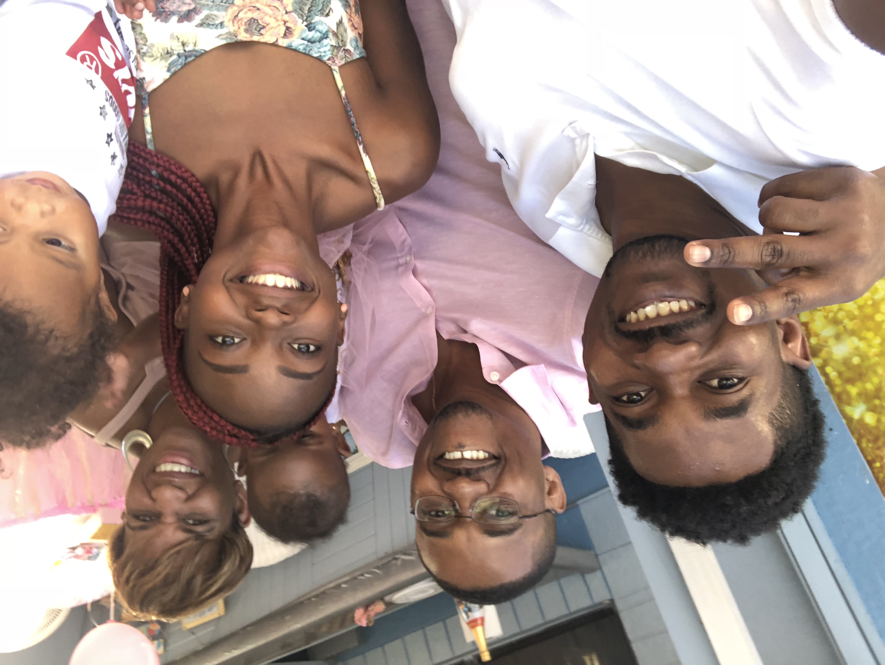 Rudy with family and friends